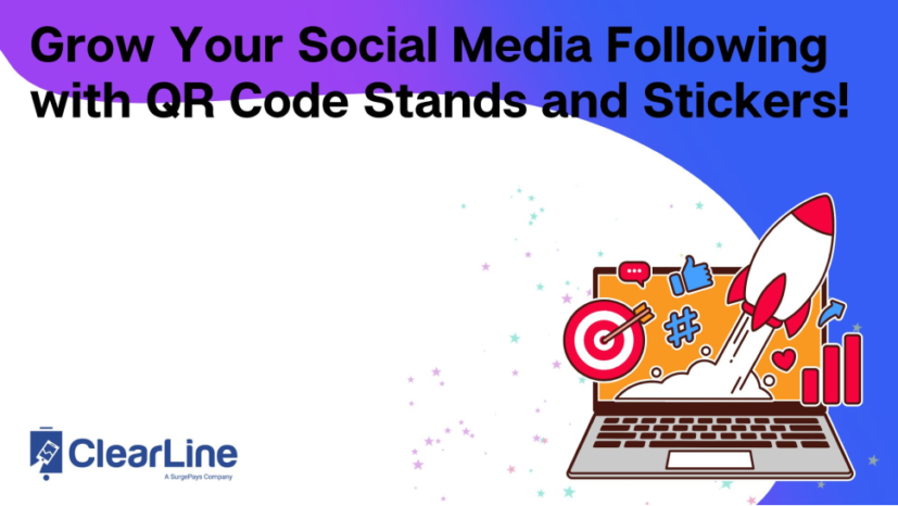 Grow Your Social Media Following with QR Code Stands and Stickers!